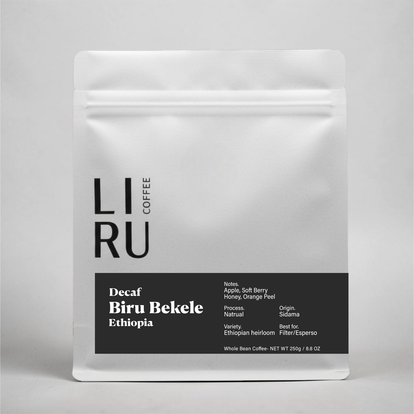 Biru Bekele . Ethiopia . Decaf