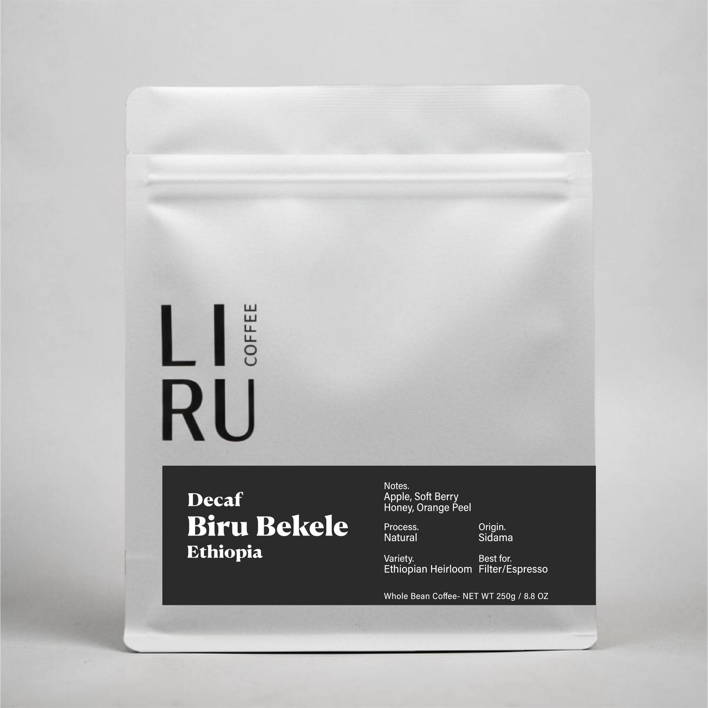 Biru Bekele . Ethiopia . Decaf