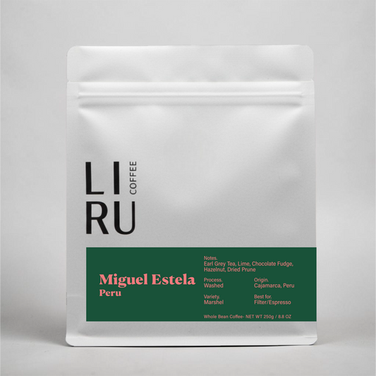 Miguel Estela  .  Peru  .  Filter/Espresso